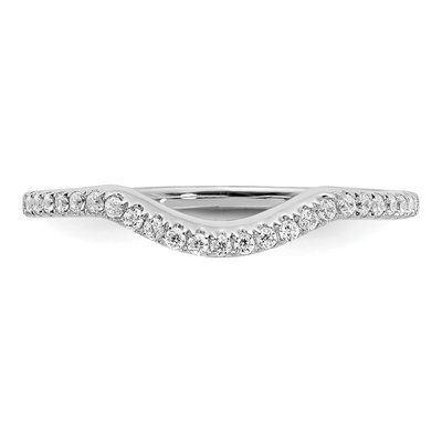 14K White Gold 1/7 ct tw Diamond Wedding Band – view 4