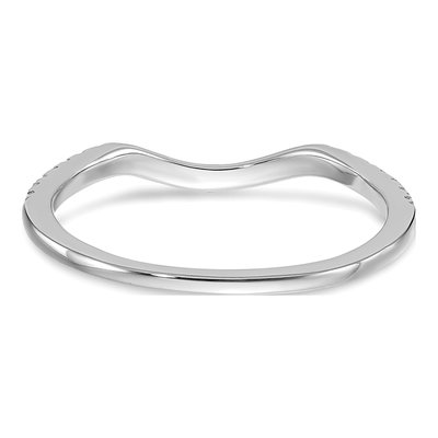 14K White Gold 1/7 ct tw Diamond Wedding Band – view 5
