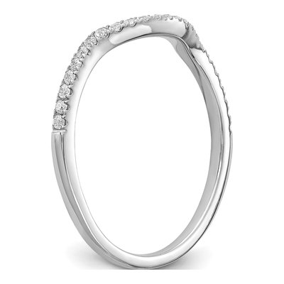14K White Gold 1/7 ct tw Diamond Wedding Band – view 6