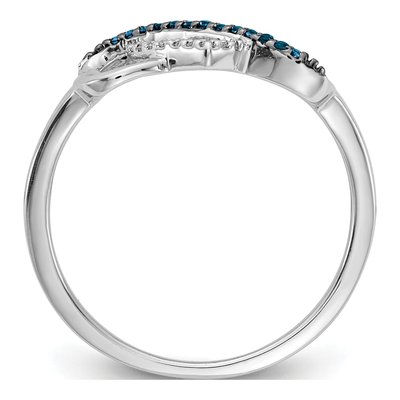 14K White Gold 1/10 ct tw Diamond Infinity Heart Ring – view 2