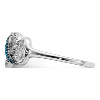 14K White Gold 1/10 ct tw Diamond Infinity Heart Ring – view 3