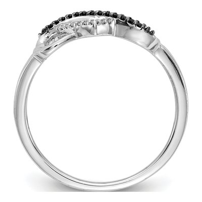 14K White Gold 1/10 ct tw Diamond Infinity Heart Ring – view 3