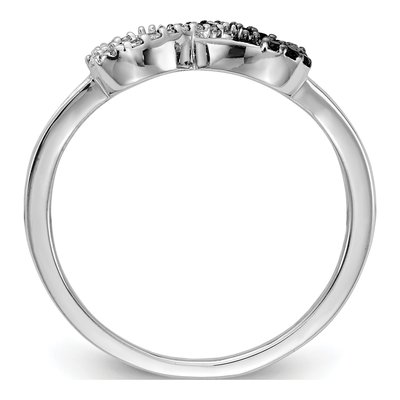 14K White Gold 1/6 ct tw Diamond Infinity Heart Ring – view 2