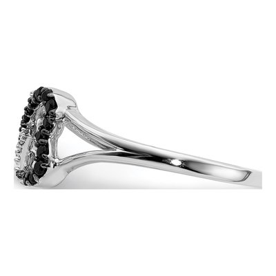 14K White Gold 1/6 ct tw Diamond Infinity Heart Ring – view 3