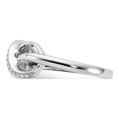 14K White Gold 1/15 ct tw Diamond Infinity Ring – view 5