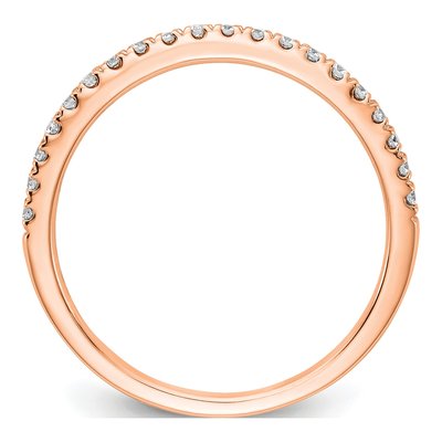 14K Rose Gold 1/5 ct tw Lab-Grown Diamond Wedding Band – view 3