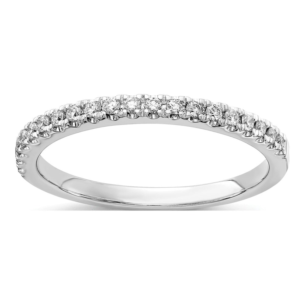 14K White Gold 1/5 ct tw Lab-Grown Diamond Wedding Band