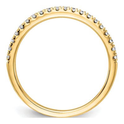 14K Yellow Gold 1/4 ct tw Lab-Grown Diamond Wedding Band – view 3