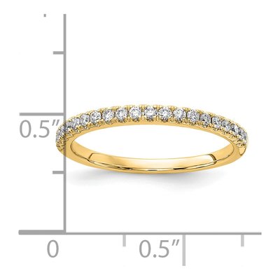 14K Yellow Gold 1/4 ct tw Lab-Grown Diamond Wedding Band – view 4