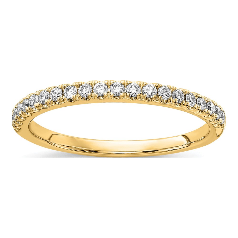 14K Yellow Gold 1/4 ct tw Lab-Grown Diamond Wedding Band