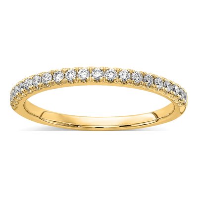 14K Yellow Gold 1/4 ct tw Lab-Grown Diamond Wedding Band