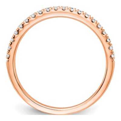 14K Rose Gold 1/4 ct tw Lab-Grown Diamond Wedding Band – view 3