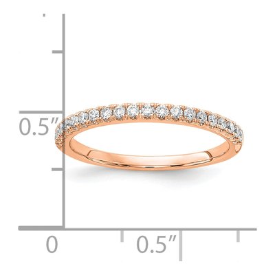 14K Rose Gold 1/4 ct tw Lab-Grown Diamond Wedding Band – view 5