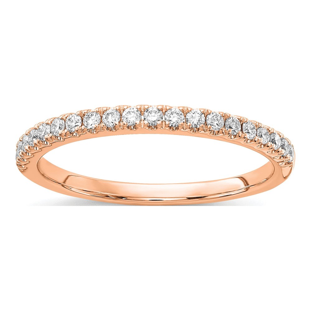 14K Rose Gold 1/4 ct tw Lab-Grown Diamond Wedding Band