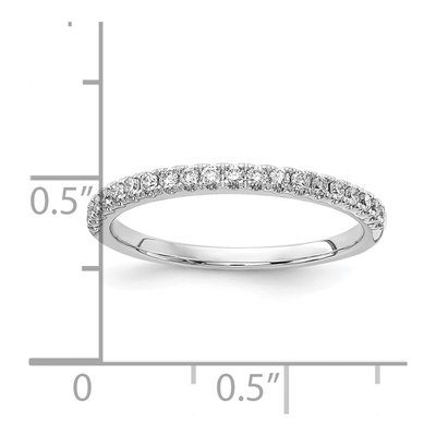 14K White Gold 1/4 ct tw Lab-Grown Diamond Wedding Band – view 4
