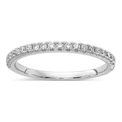14K White Gold 1/4 ct tw Lab-Grown Diamond Wedding Band