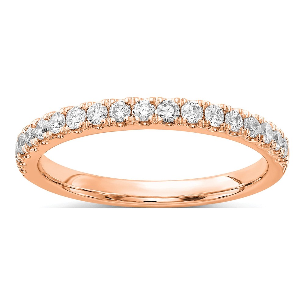 14K Rose Gold 1/3 ct tw Lab-Grown Diamond Wedding Band