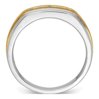 Men's 14K Two-Tone Gold 1/4 ct tw Diamond Ring – view 2
