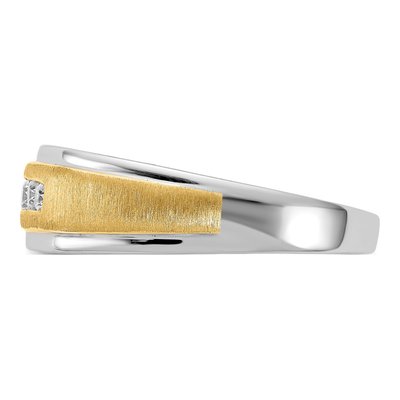 Men's 14K Two-Tone Gold 1/4 ct tw Diamond Ring – view 3