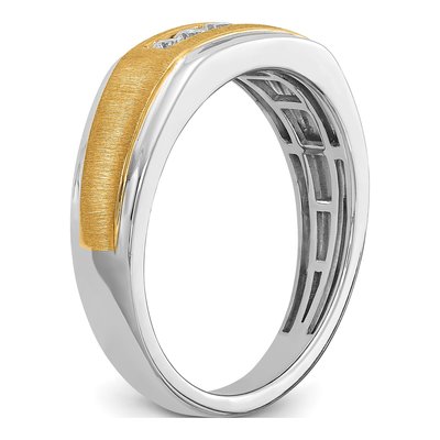 Men's 14K Two-Tone Gold 1/4 ct tw Diamond Ring – view 5