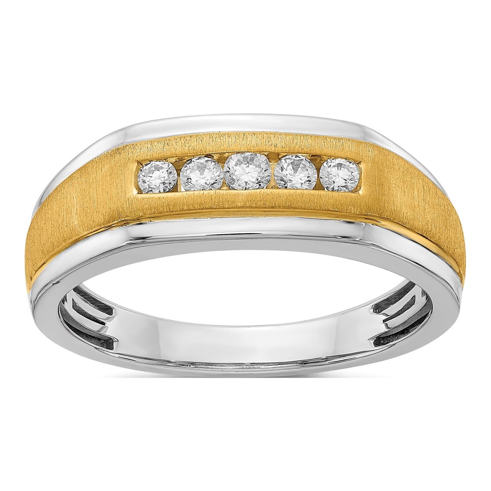 Men's 14K Two-Tone Gold 1/4 ct tw Diamond Ring