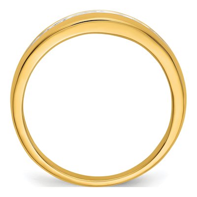 Men's 10K Yellow Gold 1/3 ct tw Diamond Channel Ring – view 2