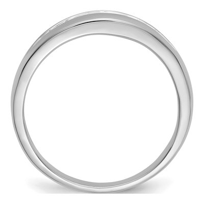 Men's 14K White Gold 1/3 ct tw Diamond 7-stone Channel Ring – view 3