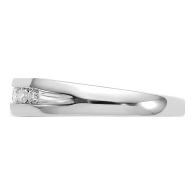 Men's 14K White Gold 1/3 ct tw Diamond 7-stone Channel Ring – view 4