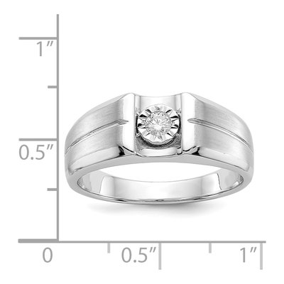 Men's 14K White Gold 1/10 ct tw Diamond Ring – view 5