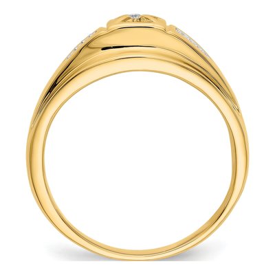 Men's 14K Yellow Gold 1/20 ct tw Diamond Ring – view 3