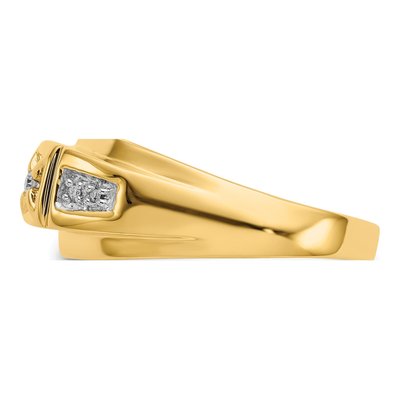 Men's 14K Yellow Gold 1/20 ct tw Diamond Ring – view 4