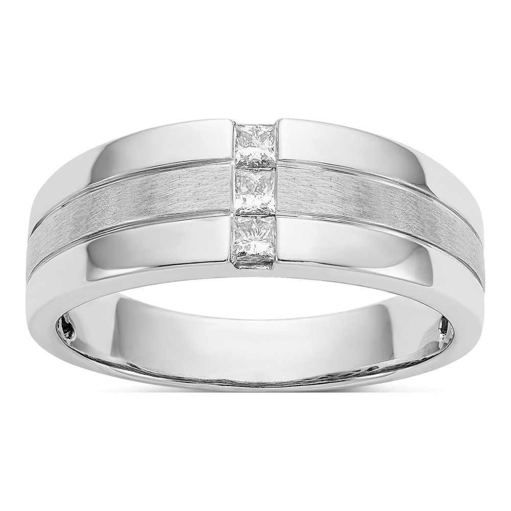 IBGoodman 14K White Gold Lab Grown Diamond Men's Ring