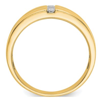 Men's 14K Yellow Gold 1/4 ct tw Diamond Ring – view 3