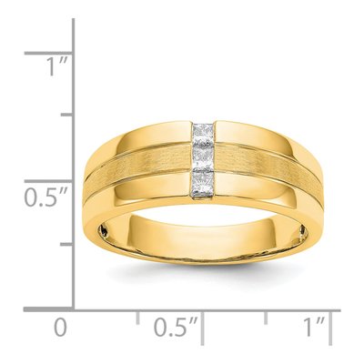 Men's 14K Yellow Gold 1/4 ct tw Diamond Ring – view 6
