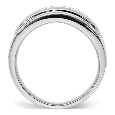Men's 14K White Gold 1/4 ct tw Diamond 5-stone Channel Ring – view 2