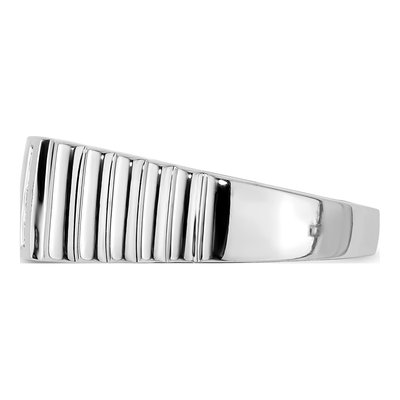 Men's 14K White Gold 1/8 ct tw Diamond 3-Stone Ring – view 3
