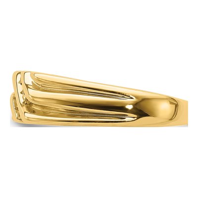 Men's 10K Yellow Gold 1/20 ct tw Diamond Ring – view 3