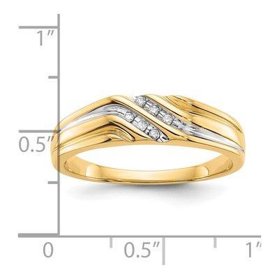 Men's 10K Yellow Gold 1/20 ct tw Diamond Ring – view 5