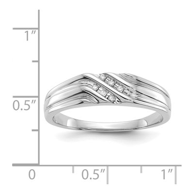 Men's 14K White Gold 1/20 ct tw Diamond Ring – view 3