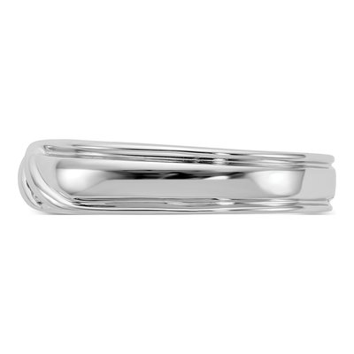 Men's 14K White Gold 1/15 ct tw Diamond 3-Diamond Ring – view 4