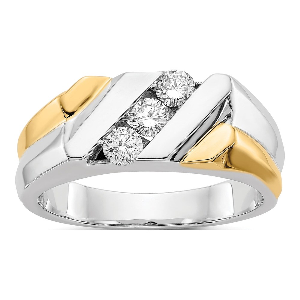 Men's 14K Two-Tone Gold 1/2 ct tw Diamond Ring