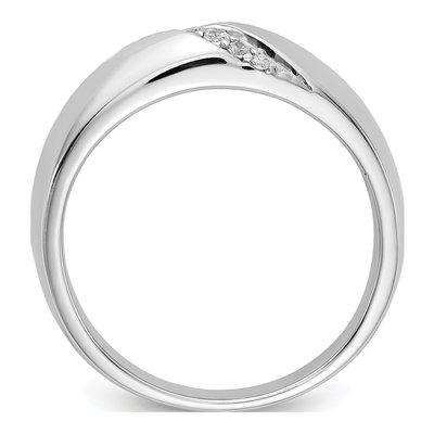 Men's 14K White Gold 1/8 ct tw Diamond 7-stone Ring – view 2