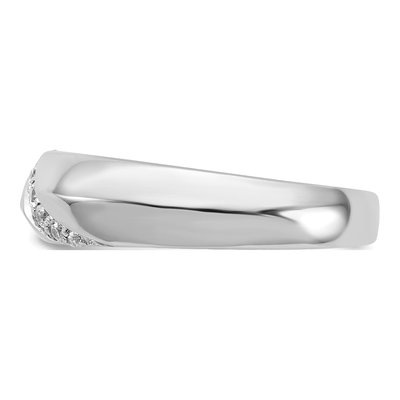 Men's 14K White Gold 1/8 ct tw Diamond 7-stone Ring – view 3