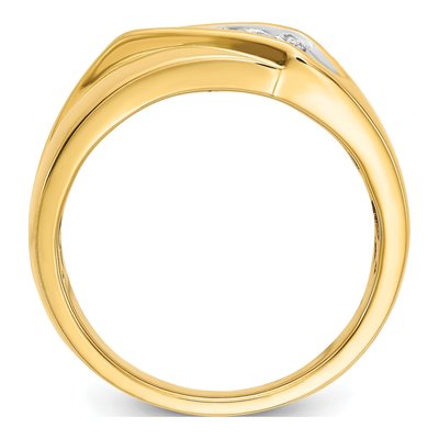 IB Goodman 14K Yellow Gold 1/3ct Diamond Men's Ring – view 3