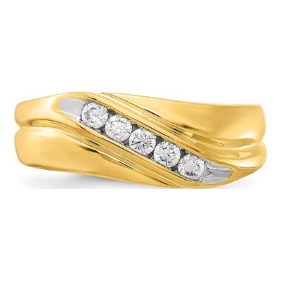 IB Goodman 14K Yellow Gold 1/3ct Diamond Men's Ring – view 5