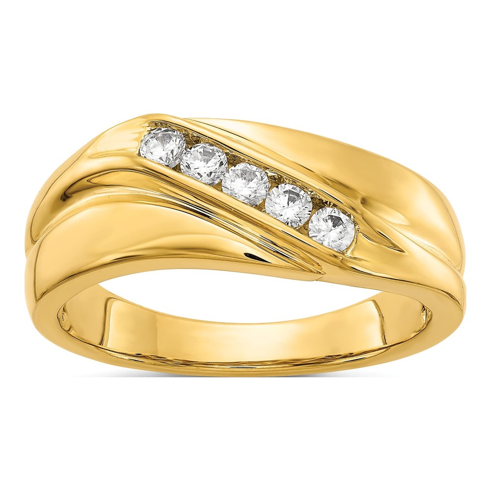 IB Goodman 14K Yellow Gold 1/3ct Diamond Men's Ring