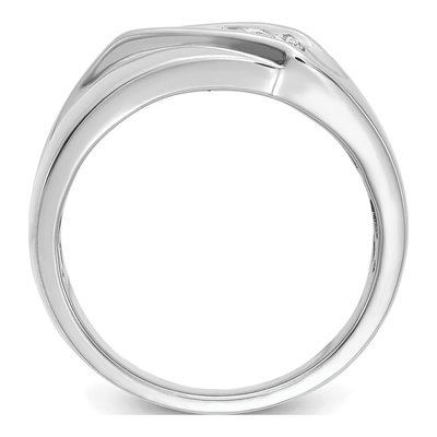 Men's 14K White Gold 1/3 ct tw Lab-Grown Diamond Five Ring – view 2