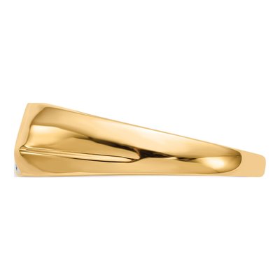 Men's 10K Yellow Gold 1/8 ct tw Diamond Ring – view 3