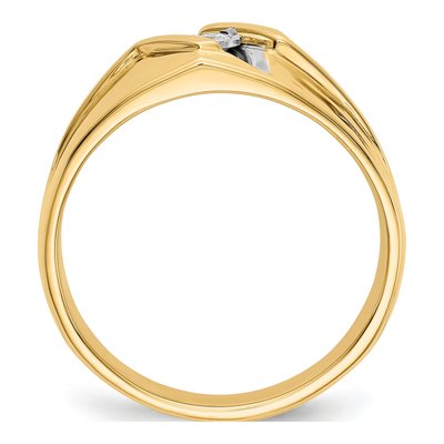 Men's 14K Yellow Gold 1/20 ct tw Diamond Ring – view 2