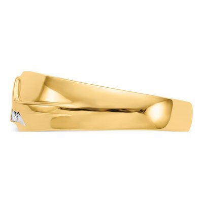 Men's 14K Yellow Gold 1/20 ct tw Diamond Ring – view 3